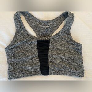 Beyond Yoga Beyond the Bump Racerback Maternity Sports Bra Gray Large